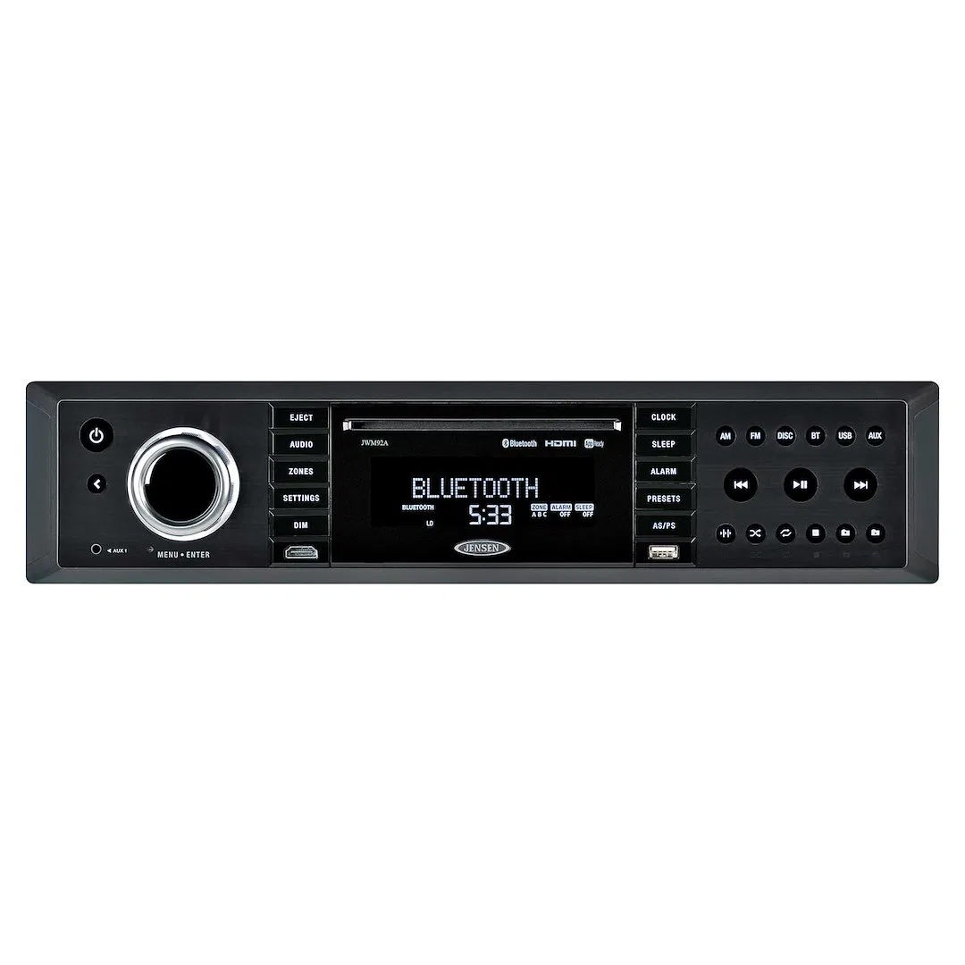 JWM92A – ASA Radio, Automotive AM/ FM With Bluetooth Functionality With CD/DVD Player With Rear Auxiliary Audio/ USB ...
